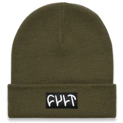 Witness Beanie / tight knit army green<CULT CREW Outlet