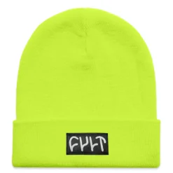 Witness Beanie / tight knit safety yellow<CULT CREW Online